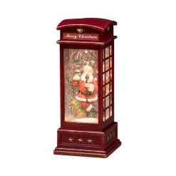 KONSTSMIDE Decorative Figurines|Telephone Booth With Santa Claus