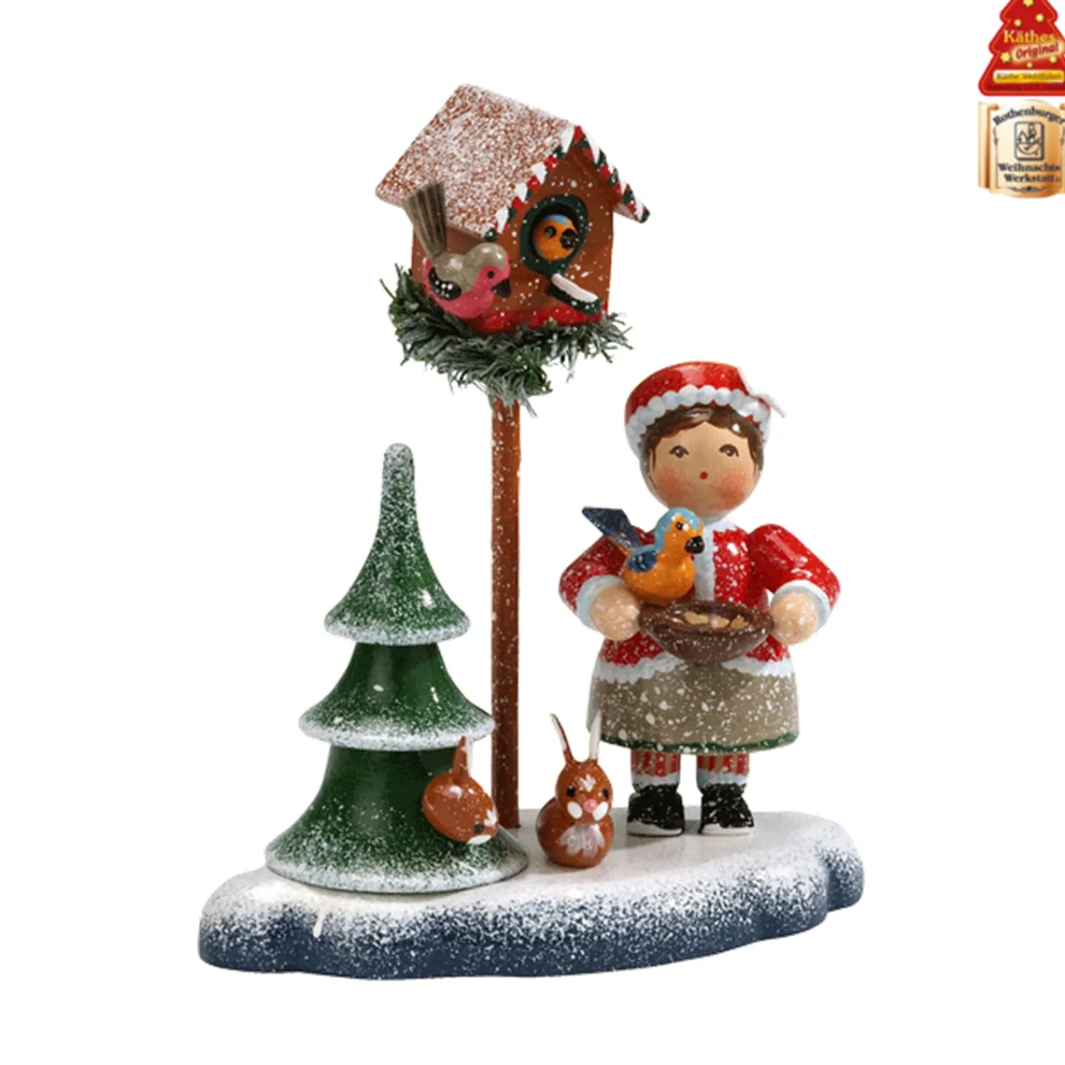 * Kathe's Original Figurines|Tending The Birdfeeder