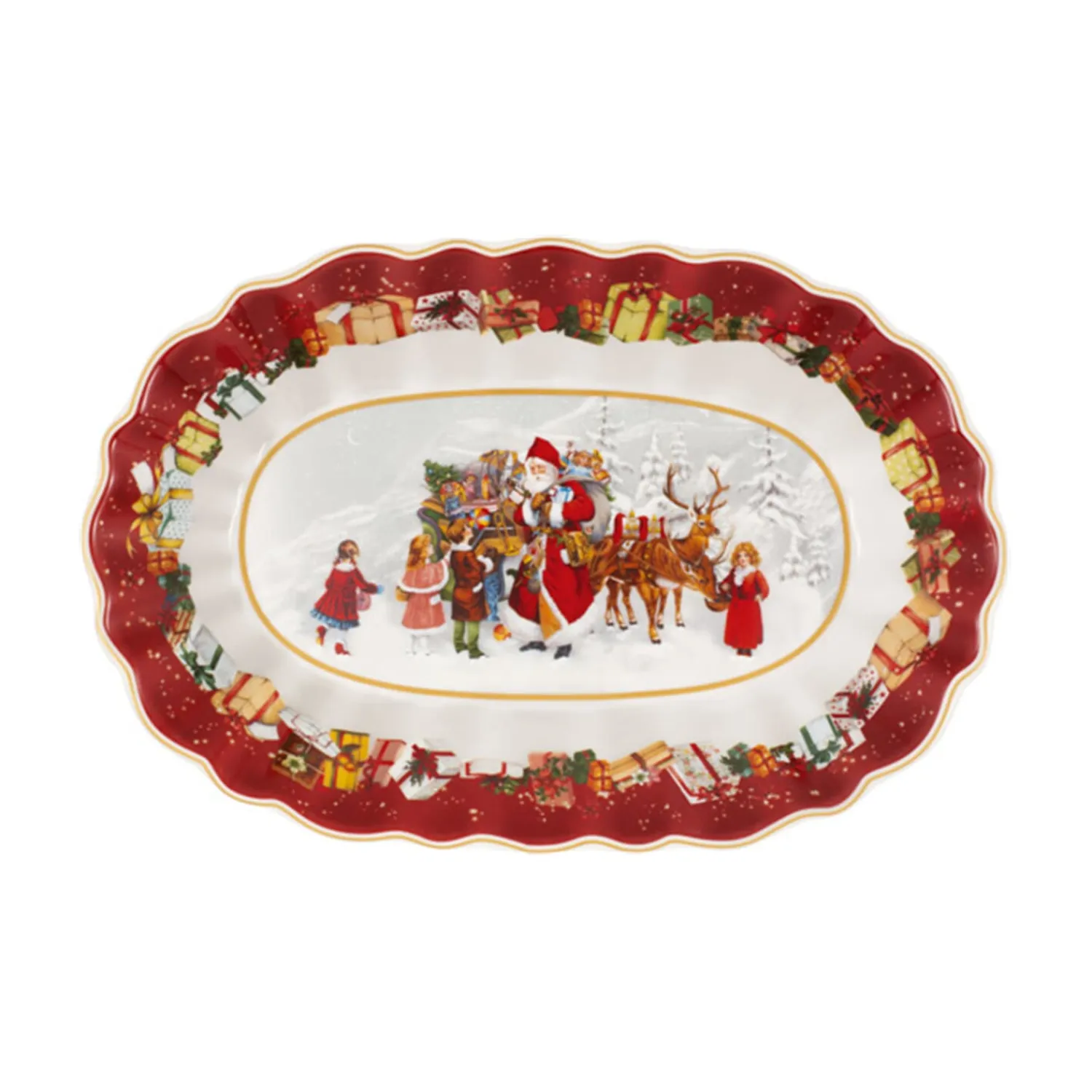 Villeroy & Boch Table Decorations|Toy's Fantasy Large Bowl Oval, Santa And Children