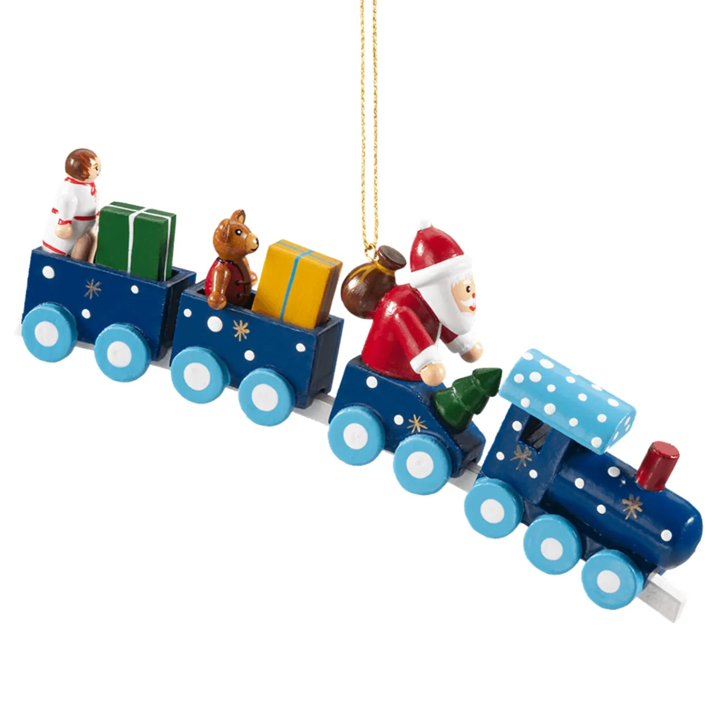 * Wood Tree Decorations|Train With Santa