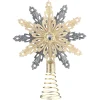* Tree Topper|Tree Topper Snowflake, Champagne/Anthracite