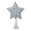 * Tree Topper|Tree Topper Star With Glimmer, Silver