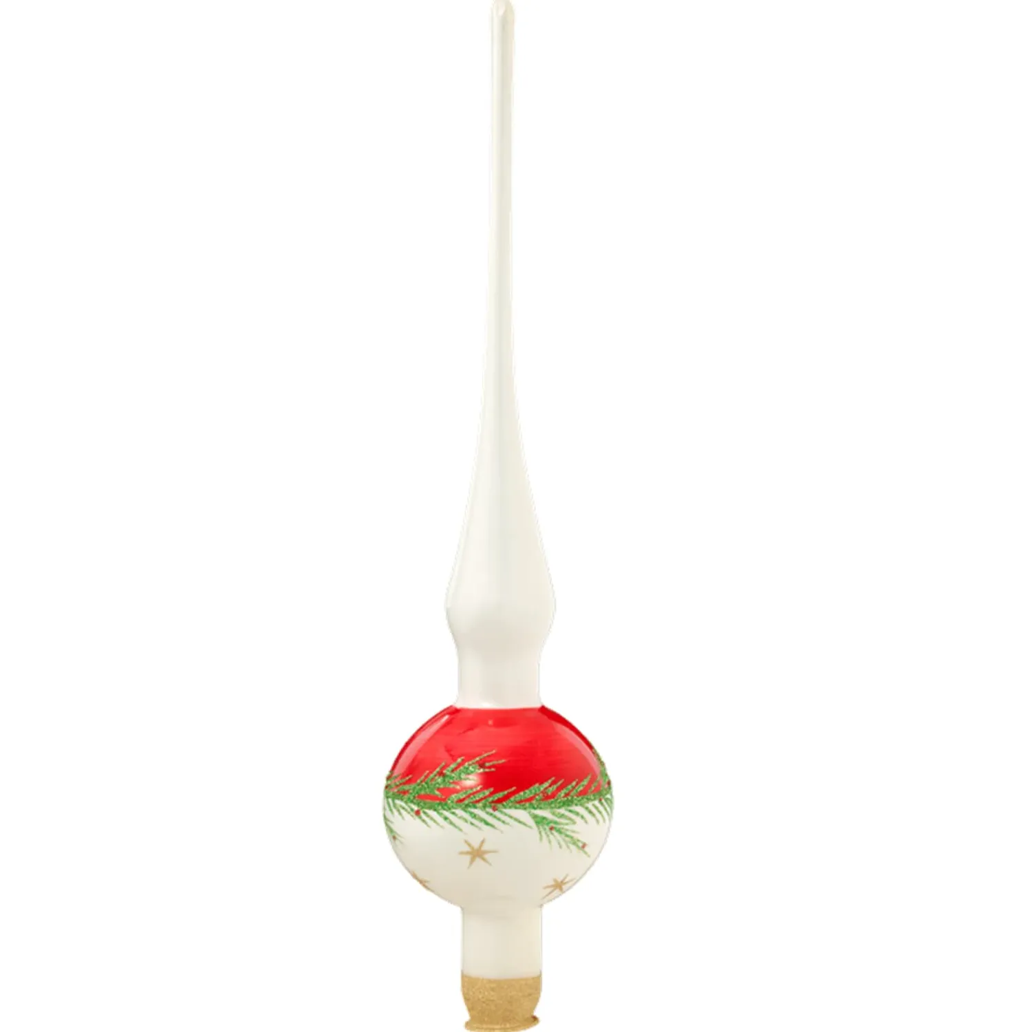 * Tree Topper|Tree-Topper Red-White With Twig And Stars