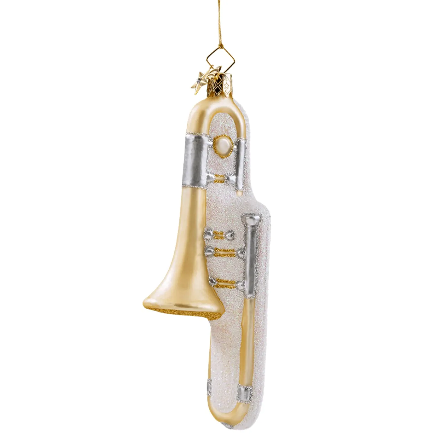Poesie in Glas Glass Tree Decorations|Trombone