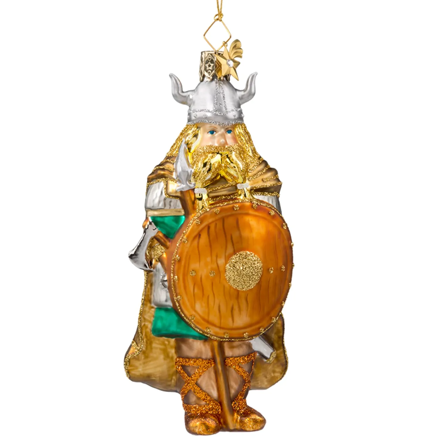 Poesie in Glas Glass Tree Decorations|Viking Man