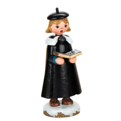Hubrig Volkskunst Hubrig Miniatures|Winter Children Carol Singer With Book