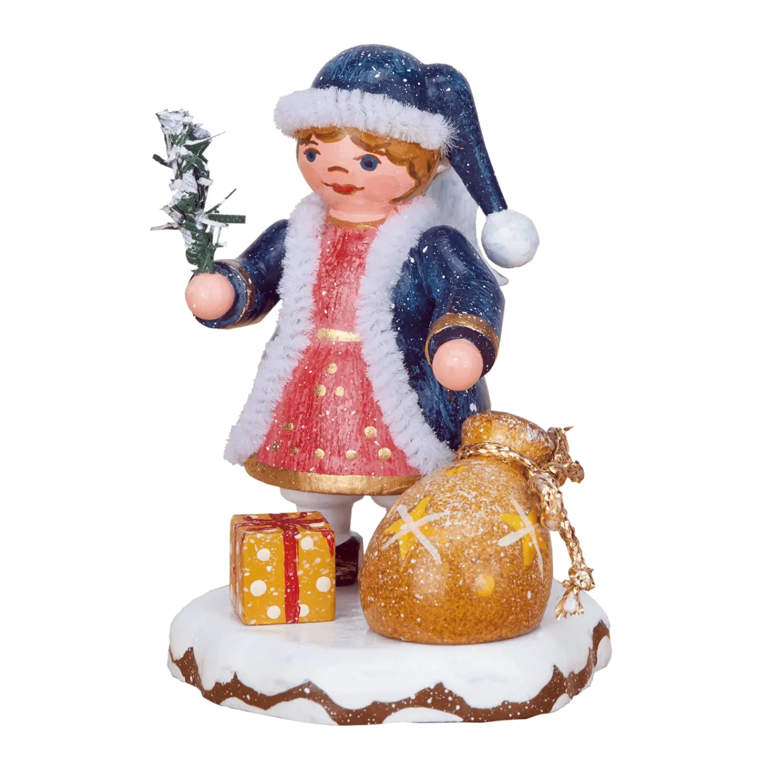 Hubrig Volkskunst Hubrig Miniatures|Winter Children Heaven's Child "A Gift For You"