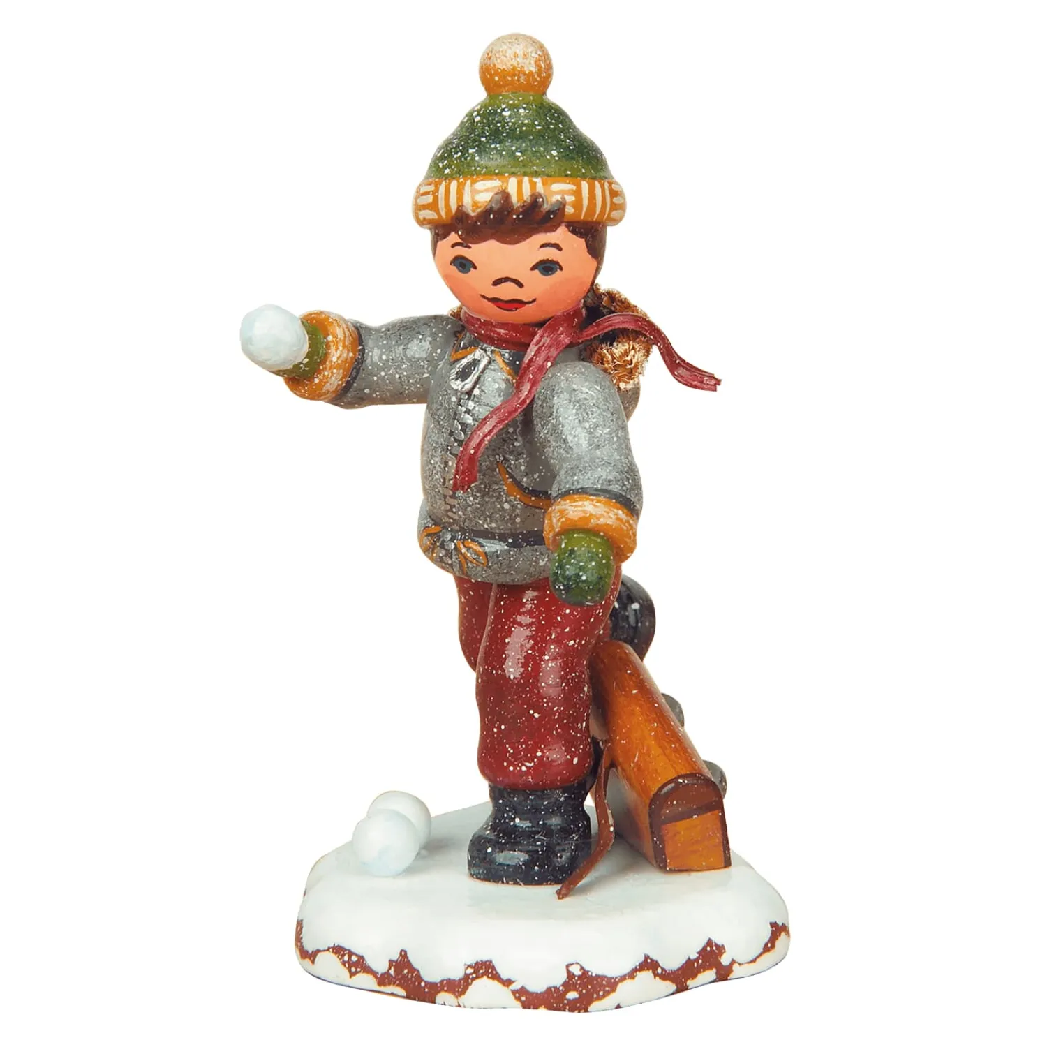 Hubrig Volkskunst Hubrig Miniatures|Winter Children Schoolboy