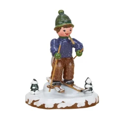 Hubrig Volkskunst Hubrig Miniatures|Winter Children Snowshoeing