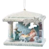 * Wood Tree Decorations|Winter-Nativity