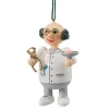 * Wood Tree Decorations|Wooden Buddy "Dentist"