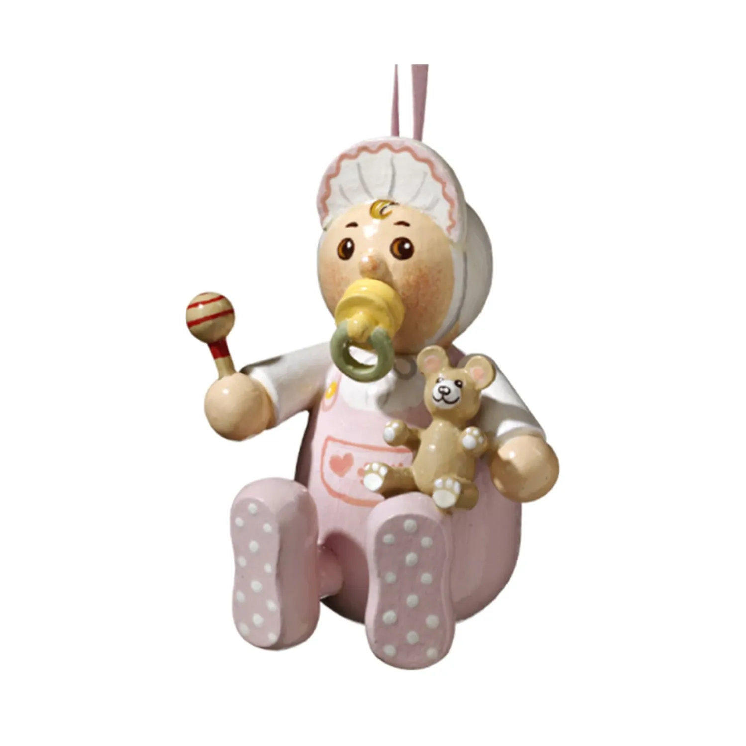 * Wood Tree Decorations|Wooden Buddy "Emma"