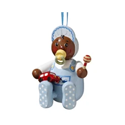 * Wood Tree Decorations|Wooden Buddy "Mike"