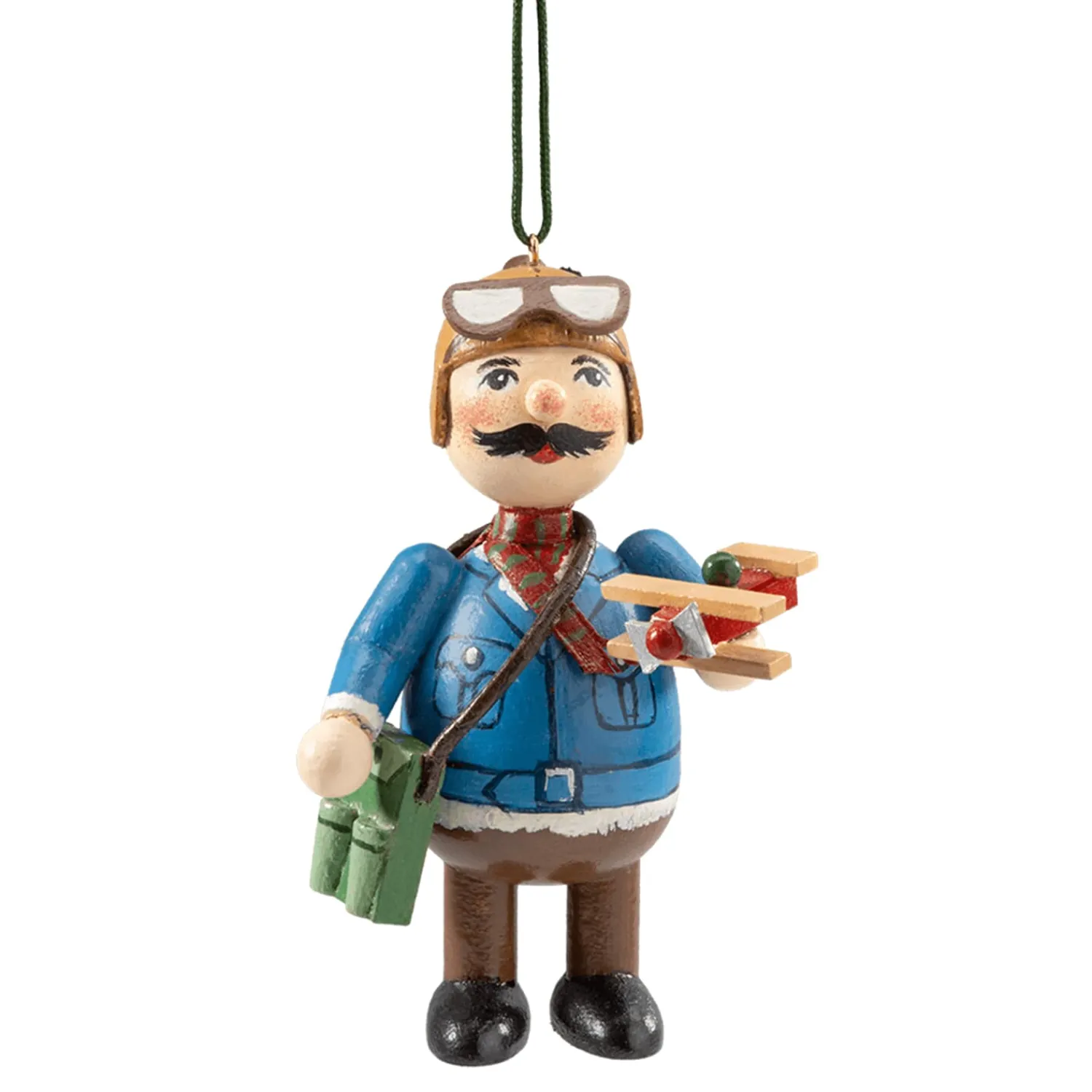 * Wood Tree Decorations|Wooden Buddy "Pilot"