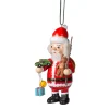 * Wood Tree Decorations|Wooden Buddy "Santa Claus"